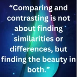 Comparing